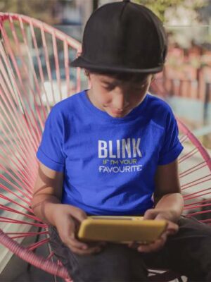 Blink If I'm Your Favourite Printed Cotton T-Shirt