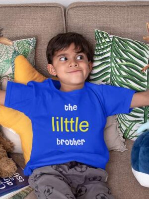 Little Brother Boy Printed Cotton T-Shirt