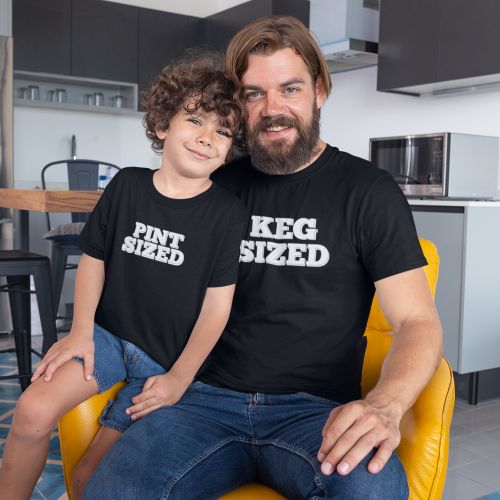 Pint Sized & Keg Sized Family T-shirts
