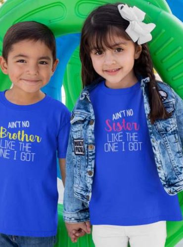 Ain't No Brother Sister Like The One I Got Printed Cotton T-Shirt