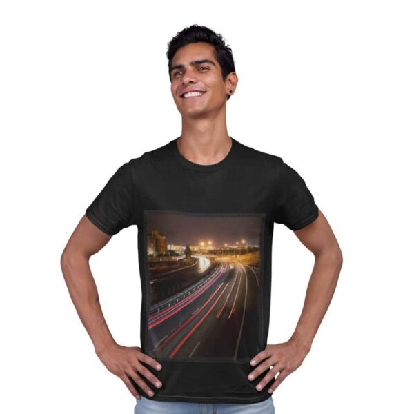 Patch T-Shirts for Men | Round Neck Regular Fit Printed Patch T-Shirts for Men