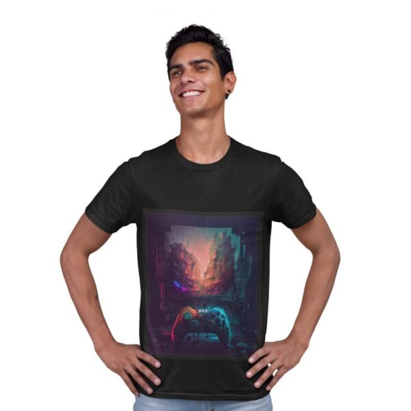 Patch T-Shirts for Men | Round Neck Regular Fit Printed Patch T-Shirts for Men