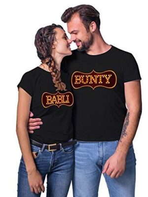 Bunty Babli Matching Couple T-Shirts
