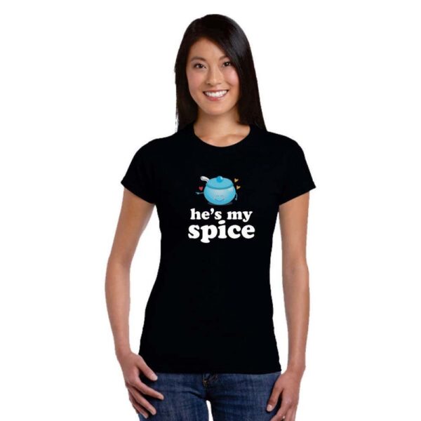 Couple T-Shirts He is My Sugar She is My Spice Men Women  for Girlfriend Boyfriend
