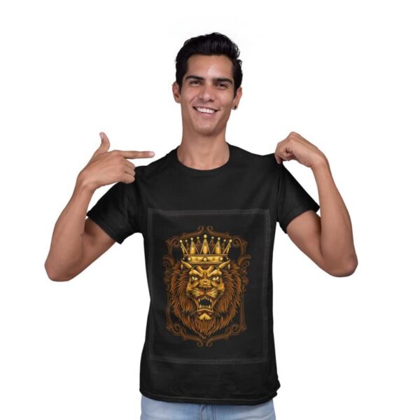 Patch T-Shirts for Men | Round Neck Regular Fit Printed Patch T-Shirts for Men