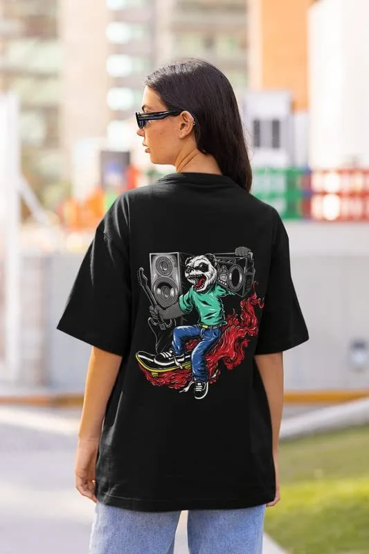 Drop Shoulder Printed T-Shirts for Women | Oversized T-Shirts for Women