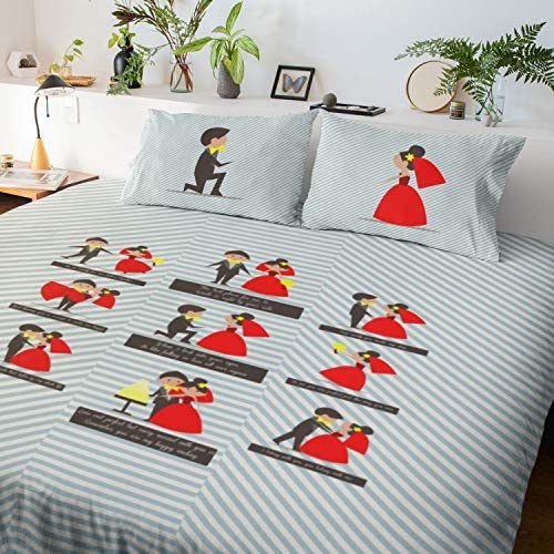 Our Special Love Story Couple Bedsheet
