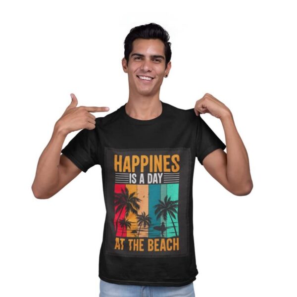 Patch T-Shirts for Men | Round Neck Regular Fit Printed Patch T-Shirts for Men