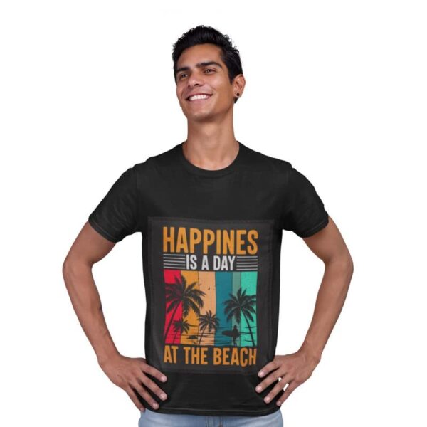 Patch T-Shirts for Men | Round Neck Regular Fit Printed Patch T-Shirts for Men