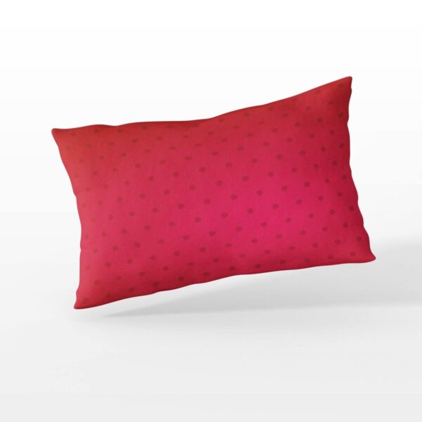 10 Years Together Forever Printed Bedsheet for Couple with 2 Pillow Covers - Red