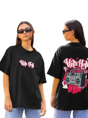 Drop Shoulder Printed T-Shirts for Women | Oversized T-Shirts for Women