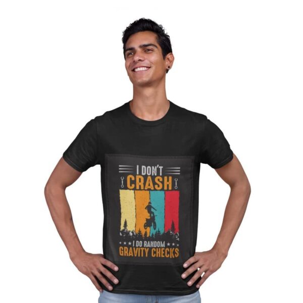 Patch T-Shirts for Men | Round Neck Regular Fit Printed Patch T-Shirts for Men