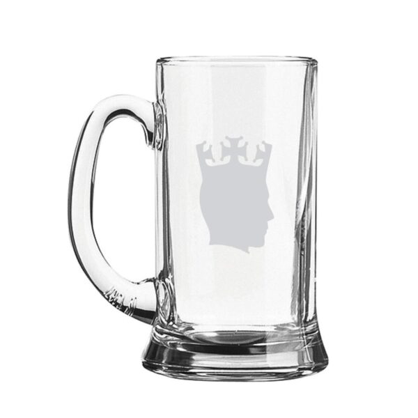 King Silhouette Husband Boyfriend Friend Engraved Beer Mug