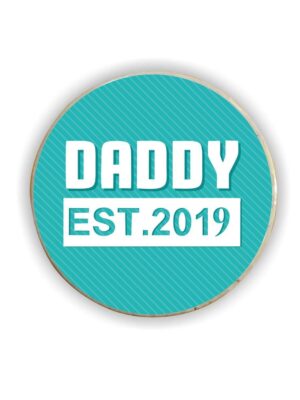 Dad Est.2019 Fridge Magnet- Square