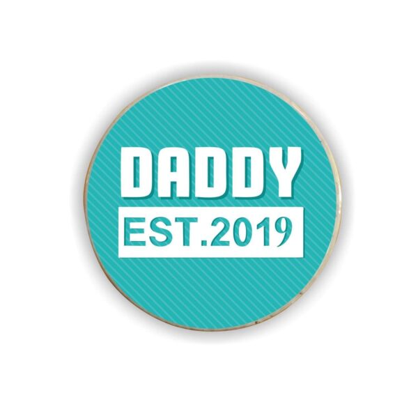 Dad Est.2019 Fridge Magnet- Square