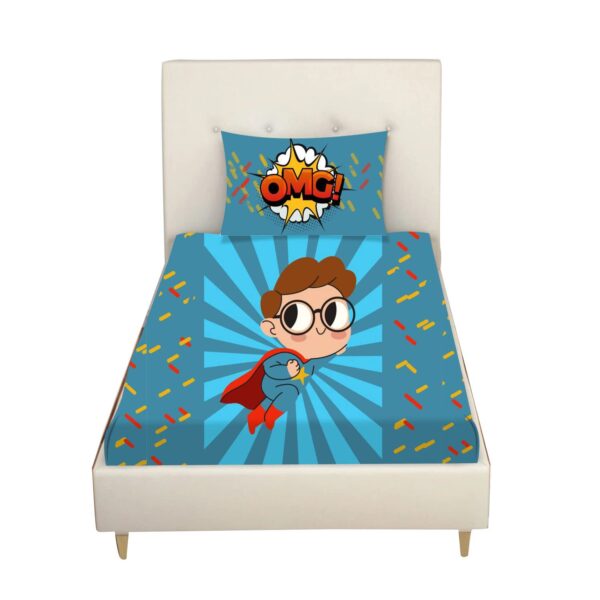 Super Hero Kids Bedsheet