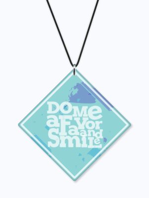 Motivational Gifts Acrylic Car Hanging Accessories Do Me a Favor and Smile Printed Interior Decoration