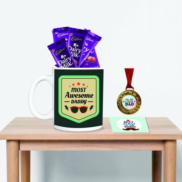 Award Medal Mug Combo for Dad - Best