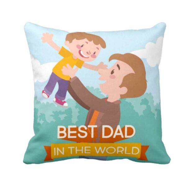 Worlds Best Dad Cushion Cover - 20X20 inches