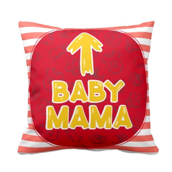 Mothers , Baby Maker Baby Mama Cushion Covers 12x12 inches for New Mom Dad Set of 2
