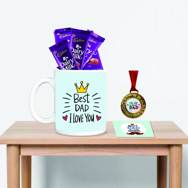 Award Medal Mug Combo for Dad - Best