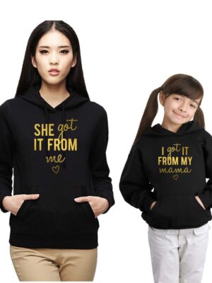 She Got It from Me & I Got It from My Mama Family Hoodies Set