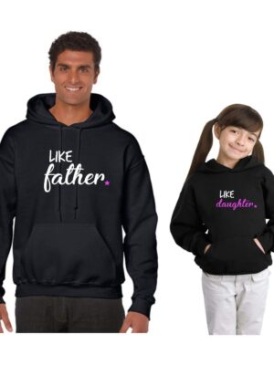 Like Father & Like Daughter Family Hoodies Set