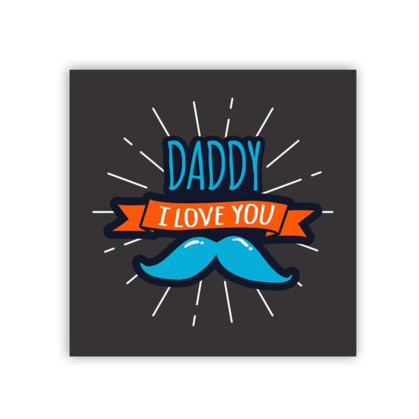 Daddy I Love You Fridge Magnet - Round