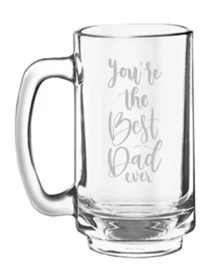 You're The Best Dad Ever Engraved Beer Mug
