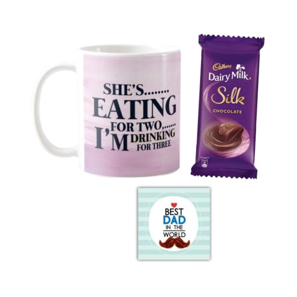 Shes Eating for Two I Am Drinking for Three Hamper 1 Dairy Milk