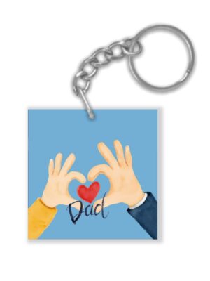 I Love You Dad Keychain
