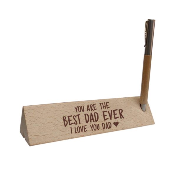 Father Handmade Wooden Pen with Pen Box Dad Your Guiding Hand On My Shoulder Engraved - Rectangle