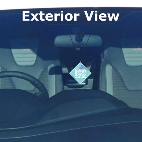 Motivational Gifts Acrylic Car Hanging Accessories Do Me a Favor and Smile Printed Interior Decoration