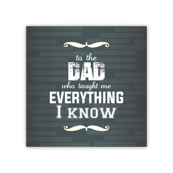 dad Taught Me Everything Icon Beer Mug