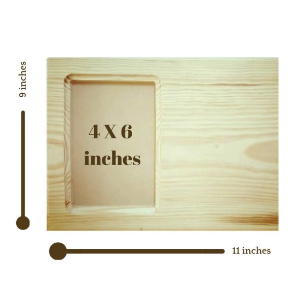 Dad You Are The King Engraved Wooden Photo Frame
