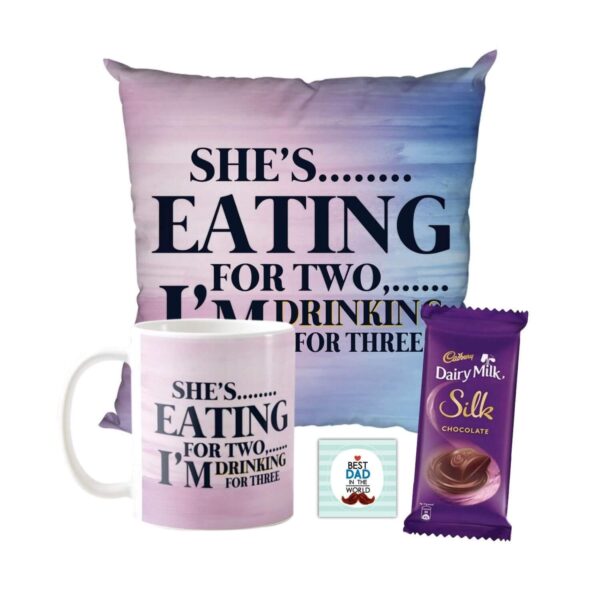 Shes Eating for Two I Am Drinking for Three Hamper 1 Dairy Milk