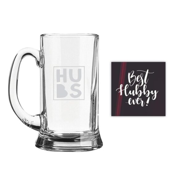 Hubs  Engraved Beer Mug