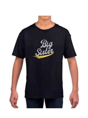 Printed Kids Sister Girls T-Shirt Big Sister Cotton