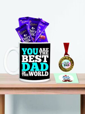 Award Medal Mug Combo for Dad - Best