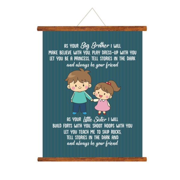 YaYaCafr Birthday Bhaidooj Gifts for Brother Sister Promise to be Your Friend Greeting Cards Scroll
