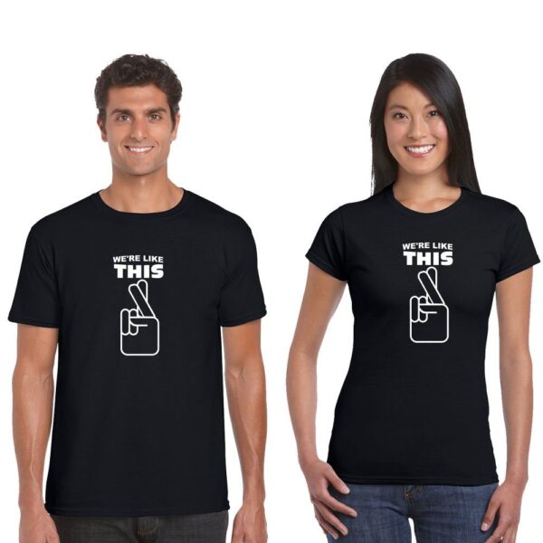 We're like This Matching Couple T-Shirts