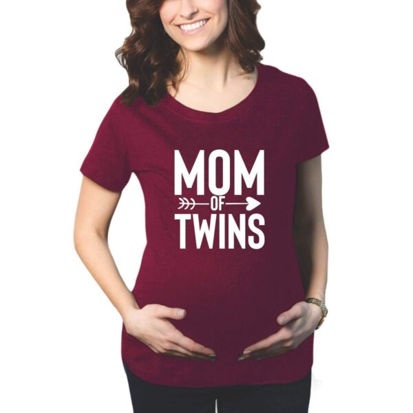 Maternity T-Shirts - Unique Designs Mom Of Twins
