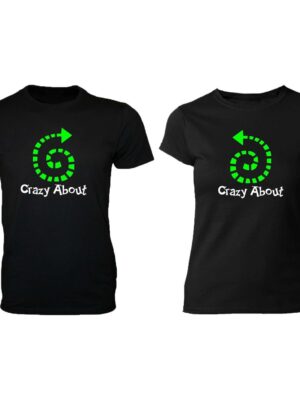 Crazy About You Matching Couple T-Shirts