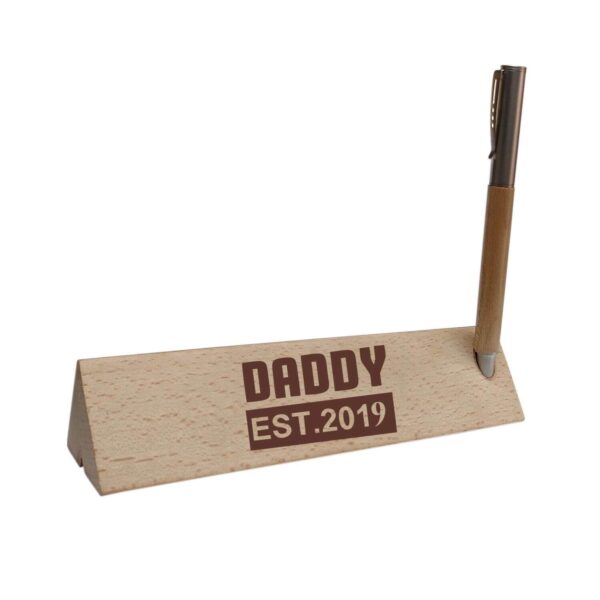 Daddy EST 2023 Engraved Pen Box