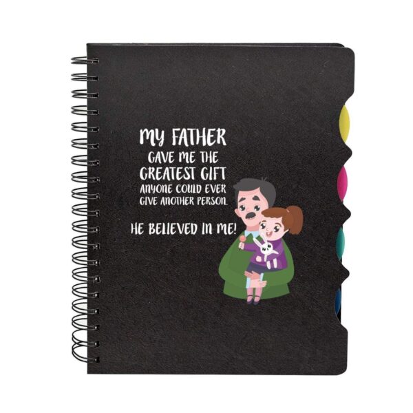 Wirebound Printed Notebook for Dad
