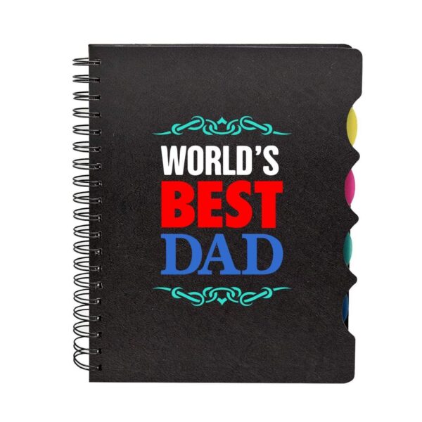 Worlds Best Dad Printed Notebook