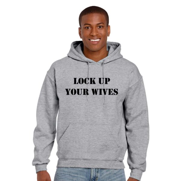 Funny Lock up Wives Daughters Matching Family Sweatshirts for Dad and Son- Set of 2,Gifts for Father, Gifts for