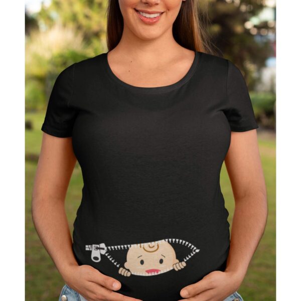 Baby Watching From Stomach Maternity T-Shirt