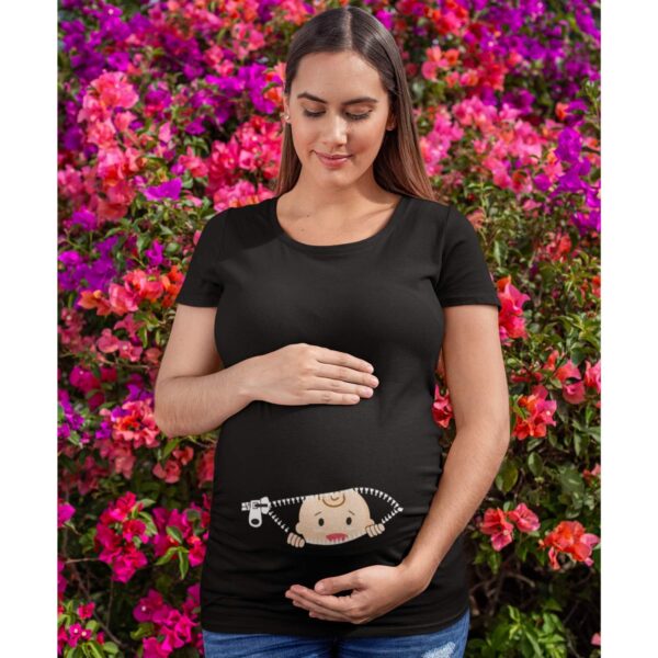 Baby Watching From Stomach Maternity T-Shirt