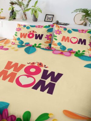 Wow Mom Beige Bedsheet